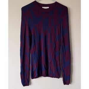 Hugo Boss Women's Abstract Italian Viscose Jacquard Sweater Size Small